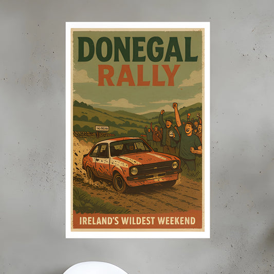 Donegal Rally Poster – Ireland’s Wildest Weekend Motorsport Print