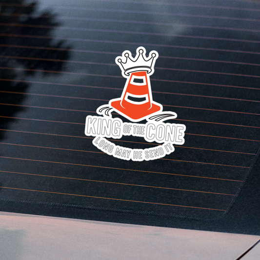 King of the Cone Sticker – Rally Vinyl Decal